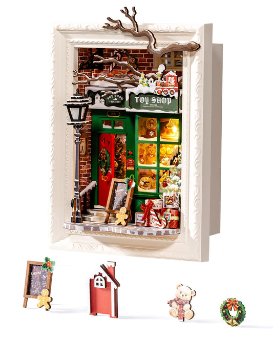 Rolife DIY miniature house wall diorama ready to hang for home decor.