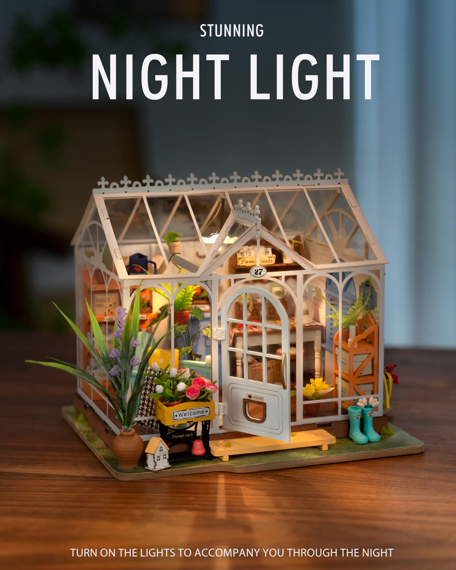 Rolife dreamy garden dollhouse makes a delightful gift for teens and adults.