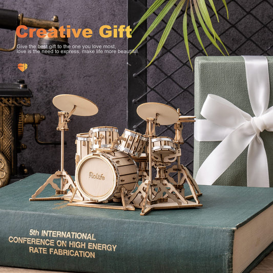 Rolife drum kit assembled model ready for display