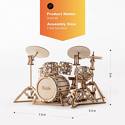 Rolife drum kit family-time photo encouraging collaborative building