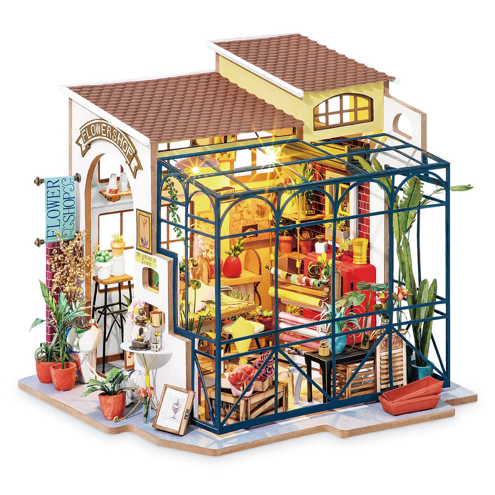 Rolife Emily's Flower Shop interior ready for decorative display