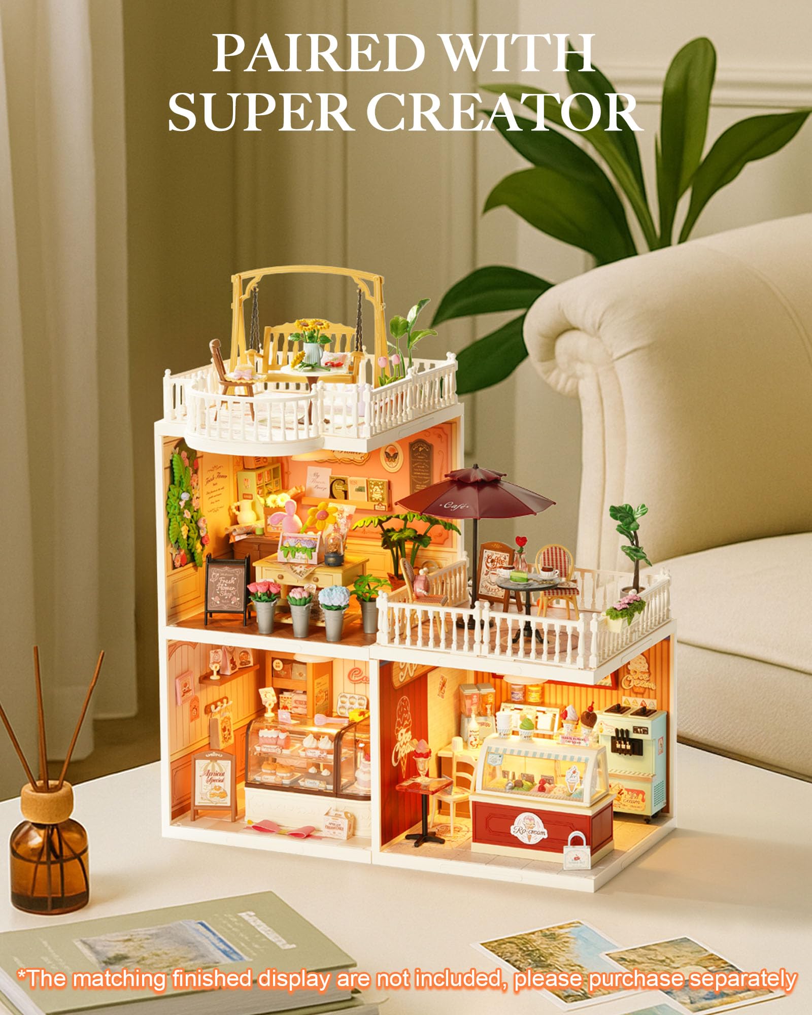 Rolife enchanted diorama display inspires imaginative setups.