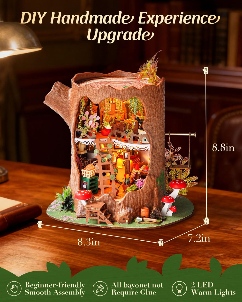 Rolife enchanted forest design with intricate craftsmanship.