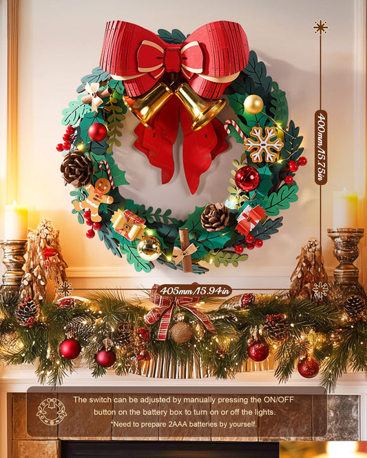 Rolife eucalyptus leaves wreath detail adds fresh seasonal charm