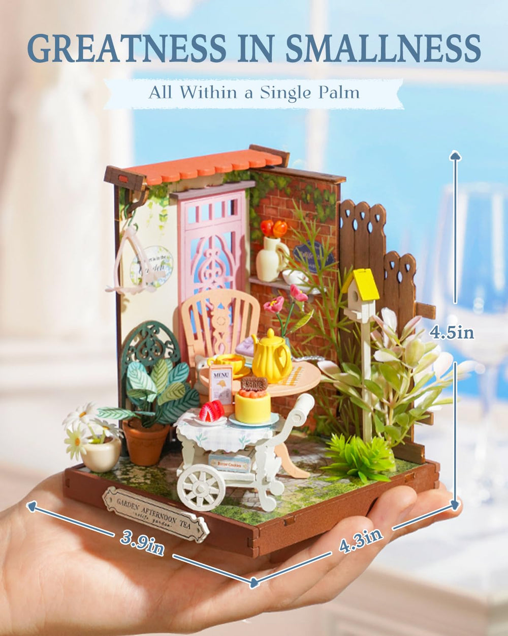 Rolife Fancy Tea Yard evening lighting highlights tiny rooms