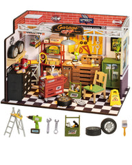 Rolife garage workshop interior, perfect for display and sparking DIY inspiration.