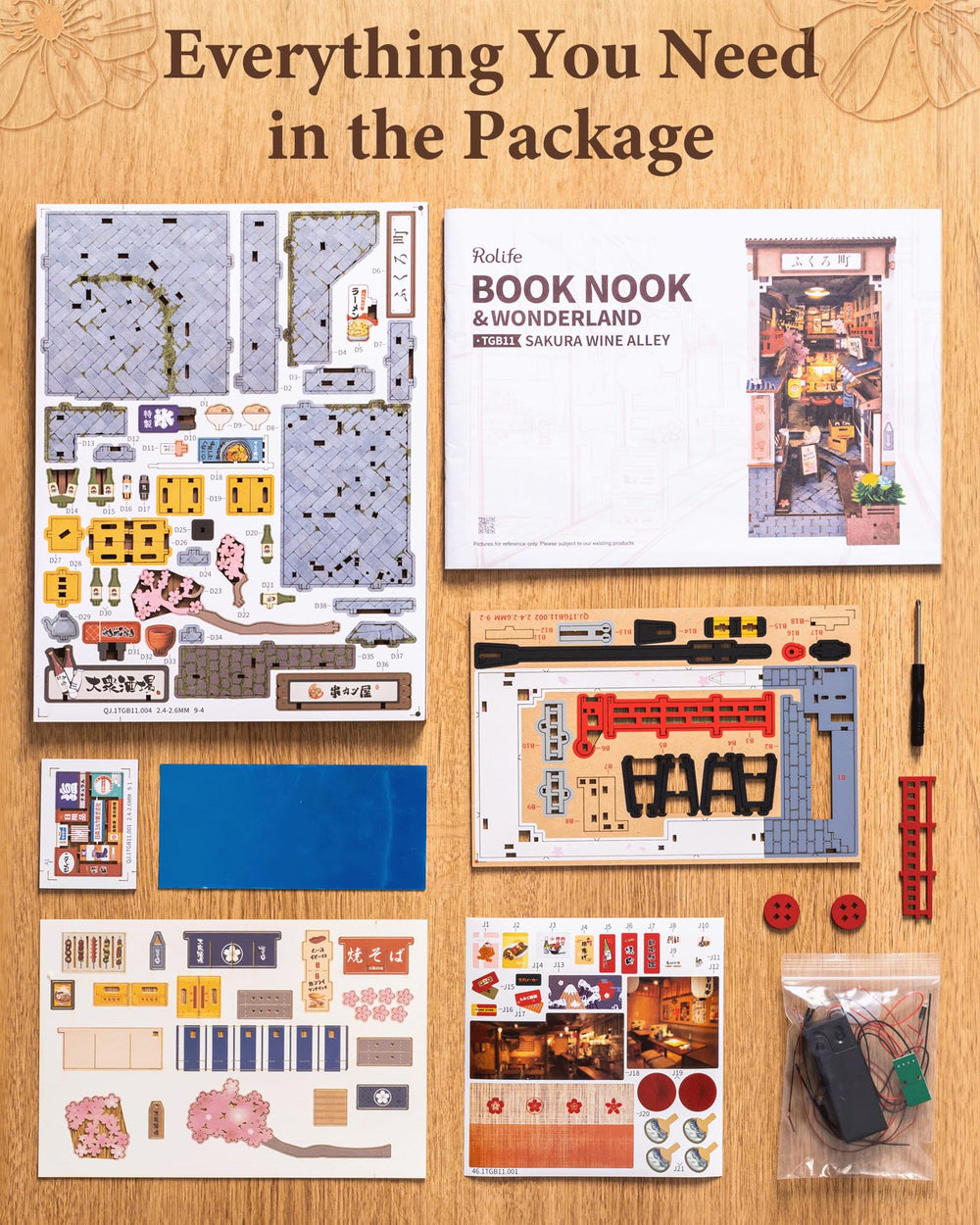 Rolife illustrated wooden puzzle detail highlights craftsmanship and tactile appeal.