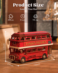 Rolife London Tour Bus 255-piece kit for about 3 hours of crafting.