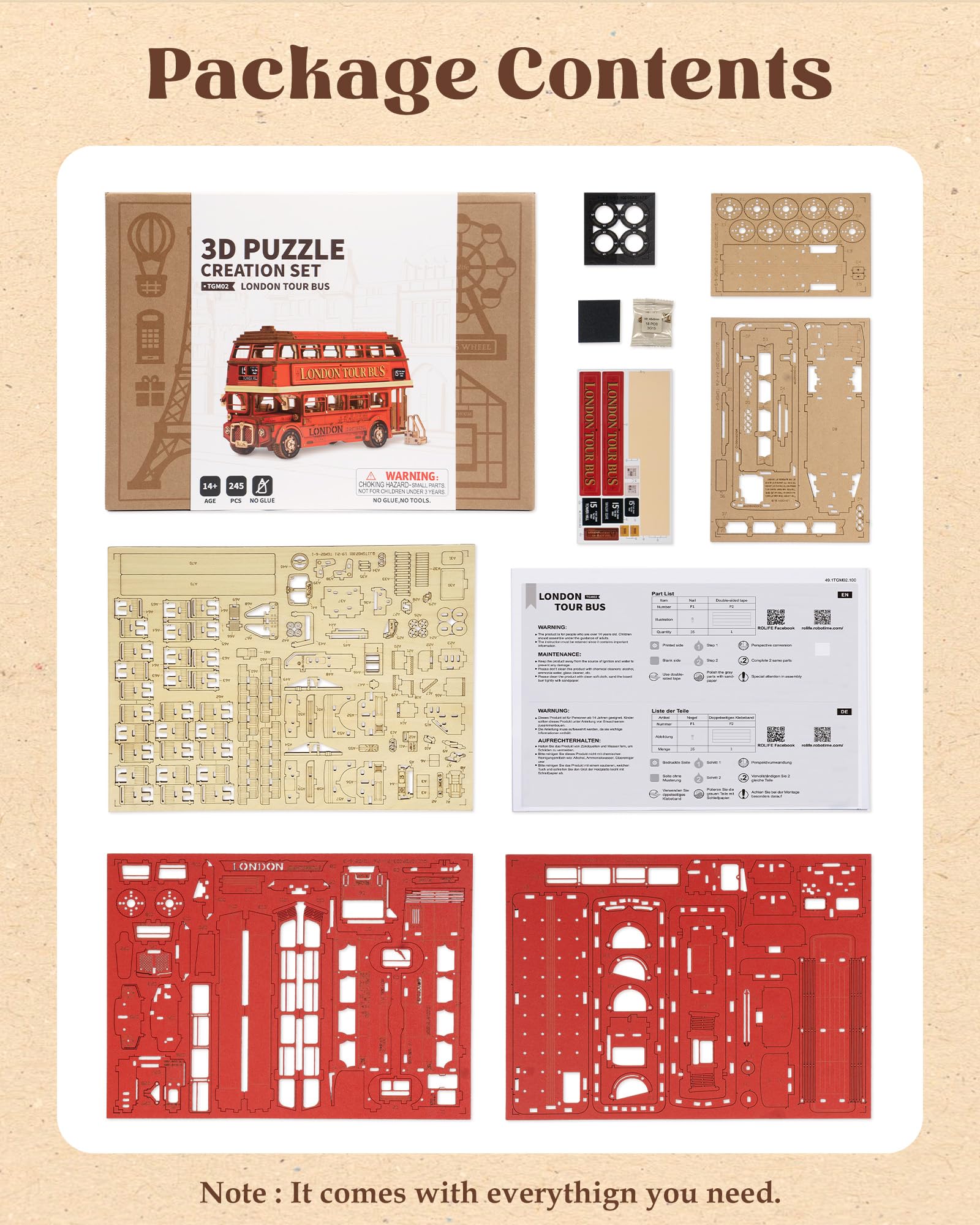 Rolife London Tour Bus gift-ready for adults and teens and collectors.