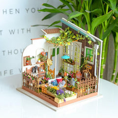 Rolife Miller's Garden assembled miniature house ready for display