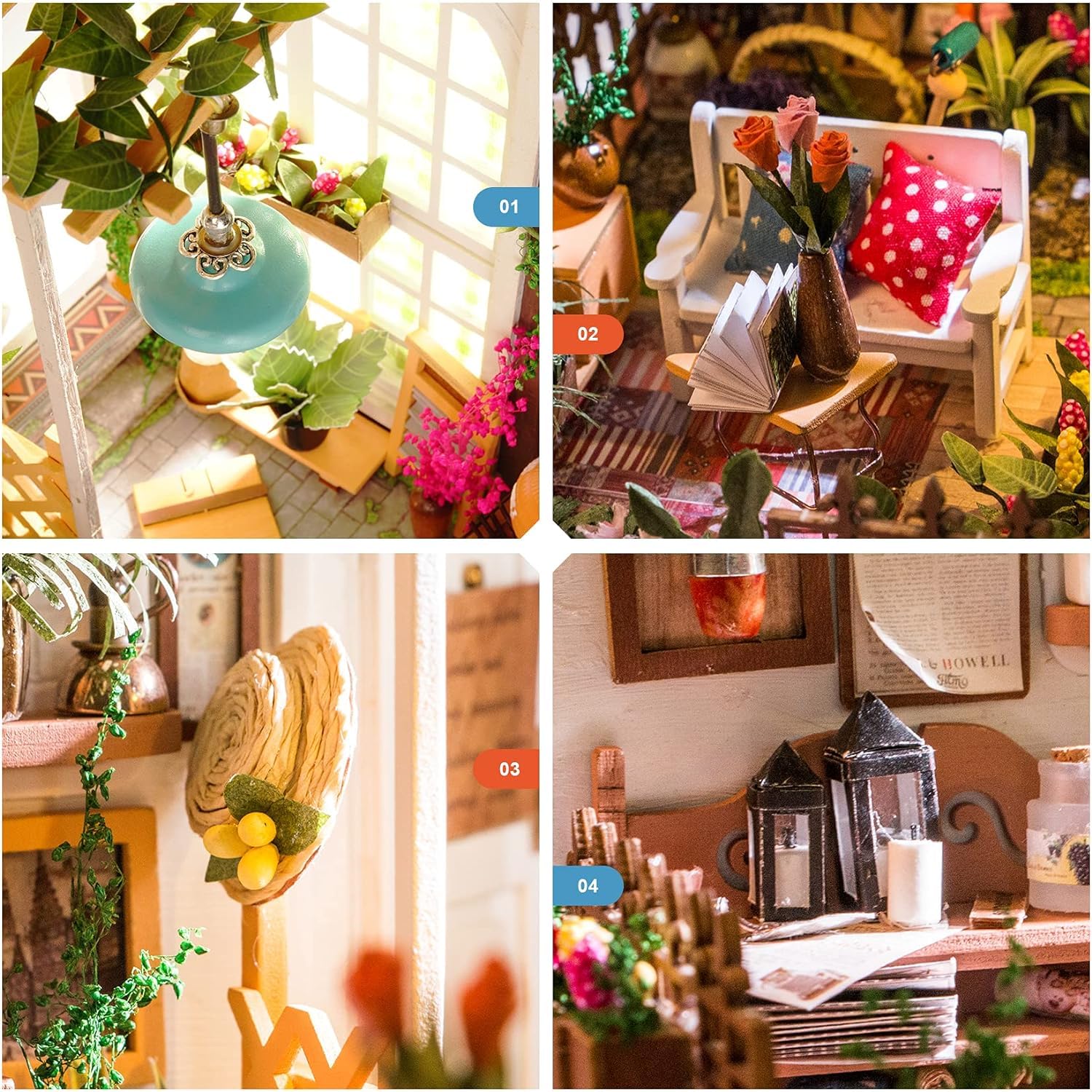 Rolife Miller's Garden holiday décor ready for Halloween and Christmas