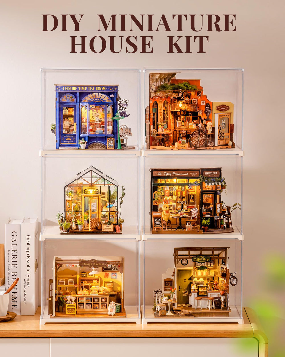 Rolife miniature bar diorama makes a thoughtful gift for crafters.