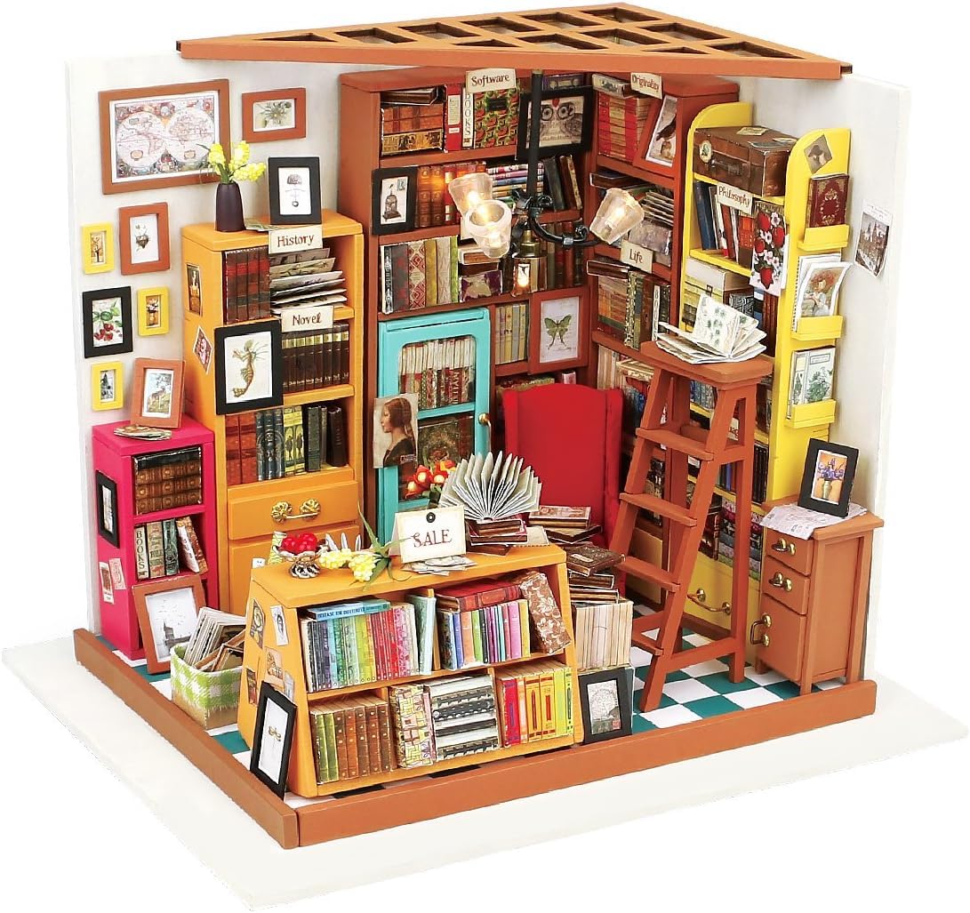 Rolife miniature dollhouse kit tools included for easy setup and clean assembly.