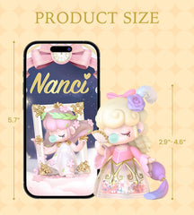 Rolife Nanci mini doll 3.5-inch pose fits desk or shelf.