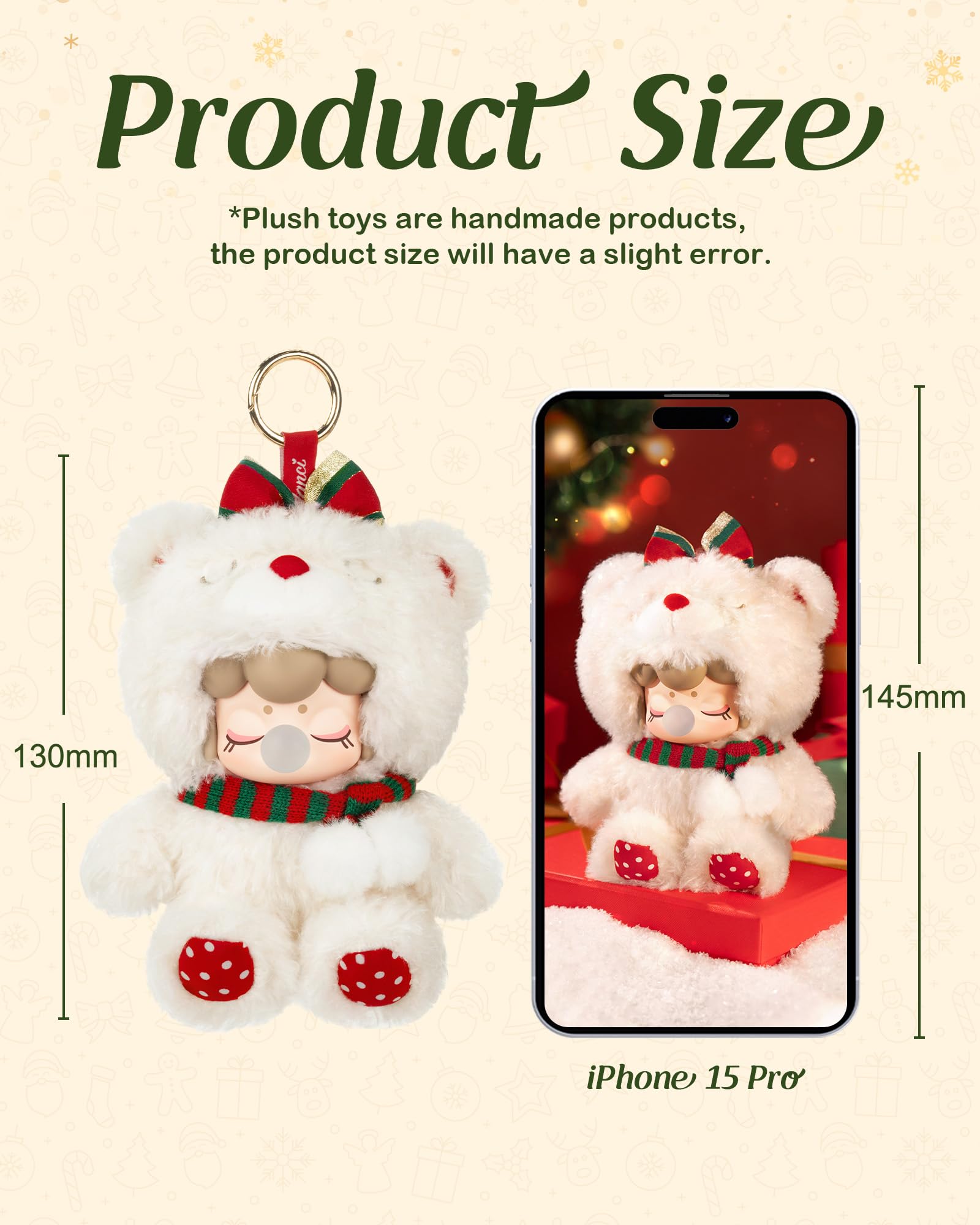 Rolife Nanci Snow White plush ornament, perfect for desk or shelf display.