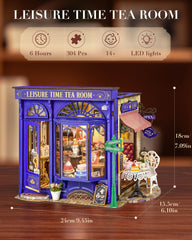 Rolife openable book nook reveals cozy tea room for shelf storytelling