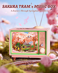 Rolife Sakura Dreamy Tour zen desk decor for calm ambiance