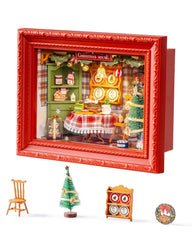 Rolife shadow box dollhouse wall frame with warm LED glow