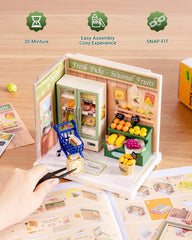 Rolife Super Creator kit assembly demonstrates glue-free, snap-together building