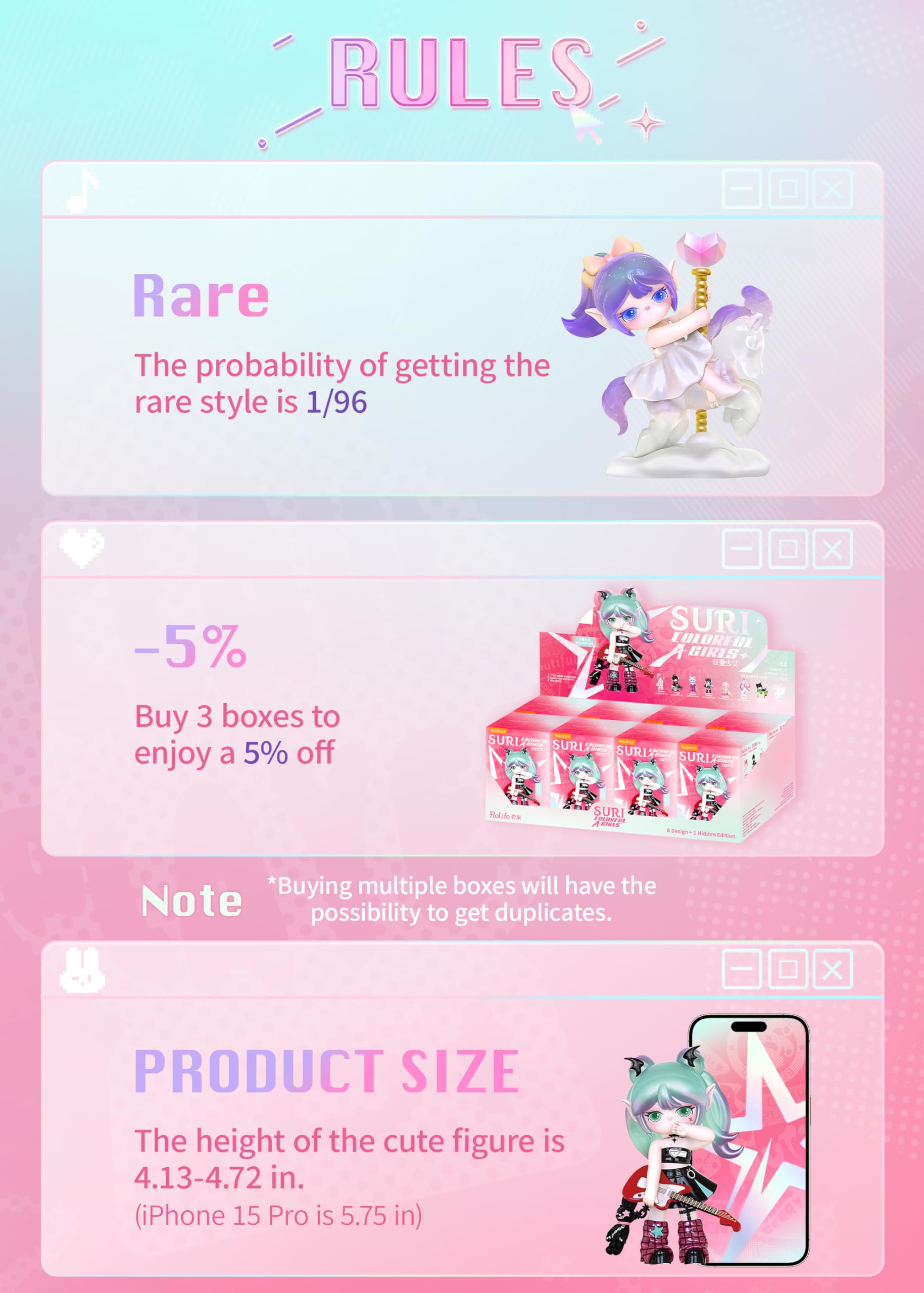 Rolife Suri Carousel Girls rare style adds unique shelves decorative flair