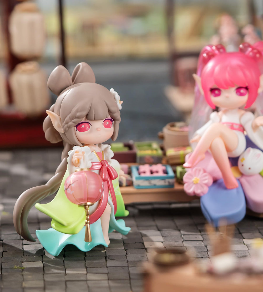Rolife Suri Fairy Town doll size on desk, perfect for small spaces