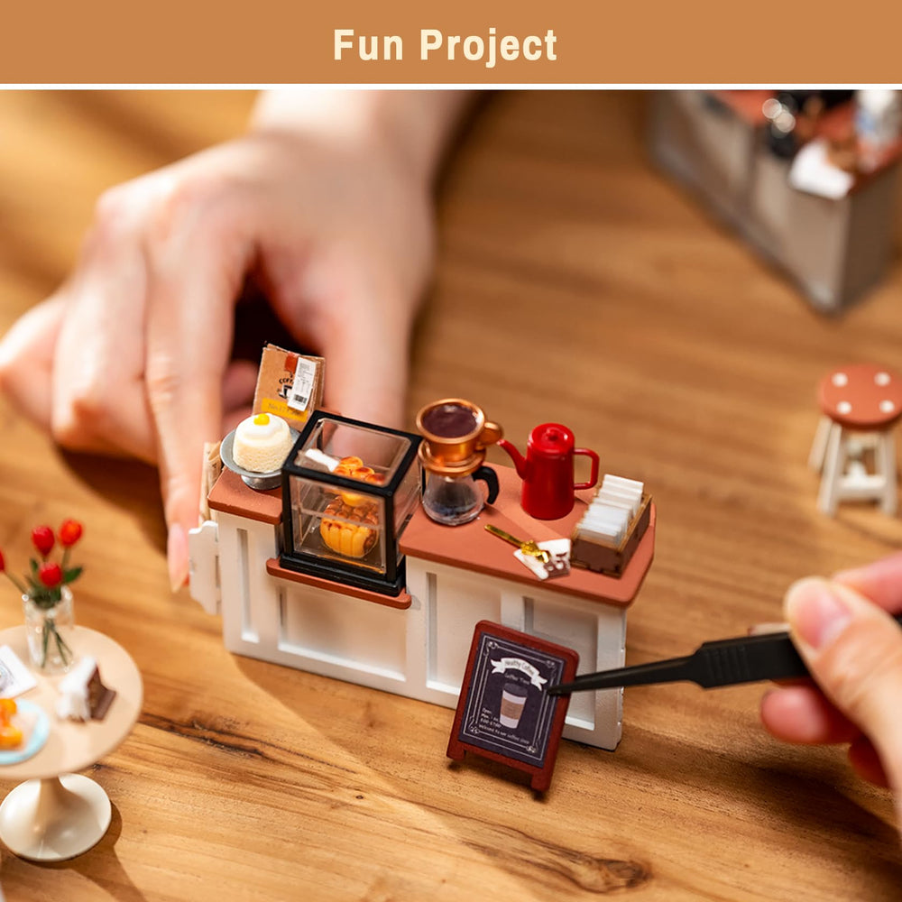 Rolife tiny sofa area creates a cozy corner for hobbies
