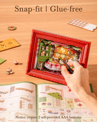 Rolife wall-hanging mini house adds depth to space
