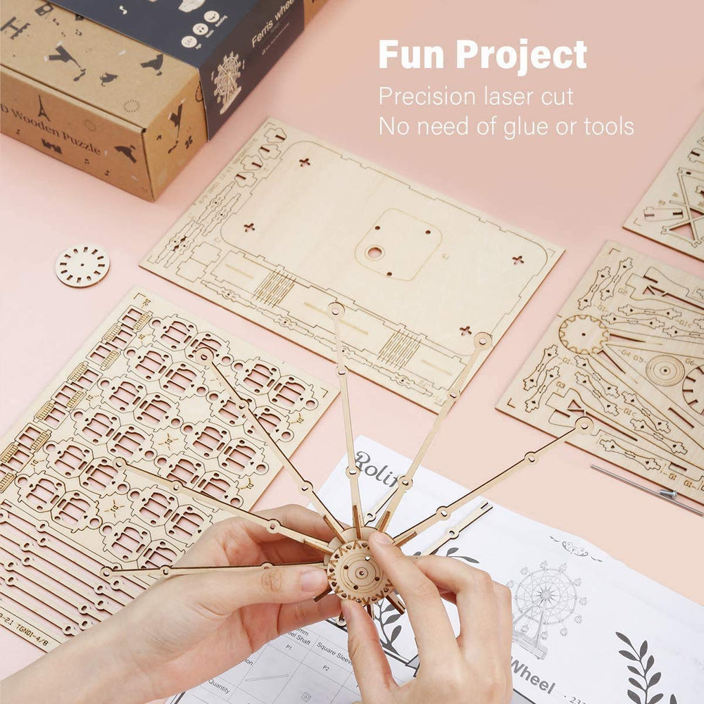 Rolife wind-up music movement demonstrates turning mechanism and soothing melody