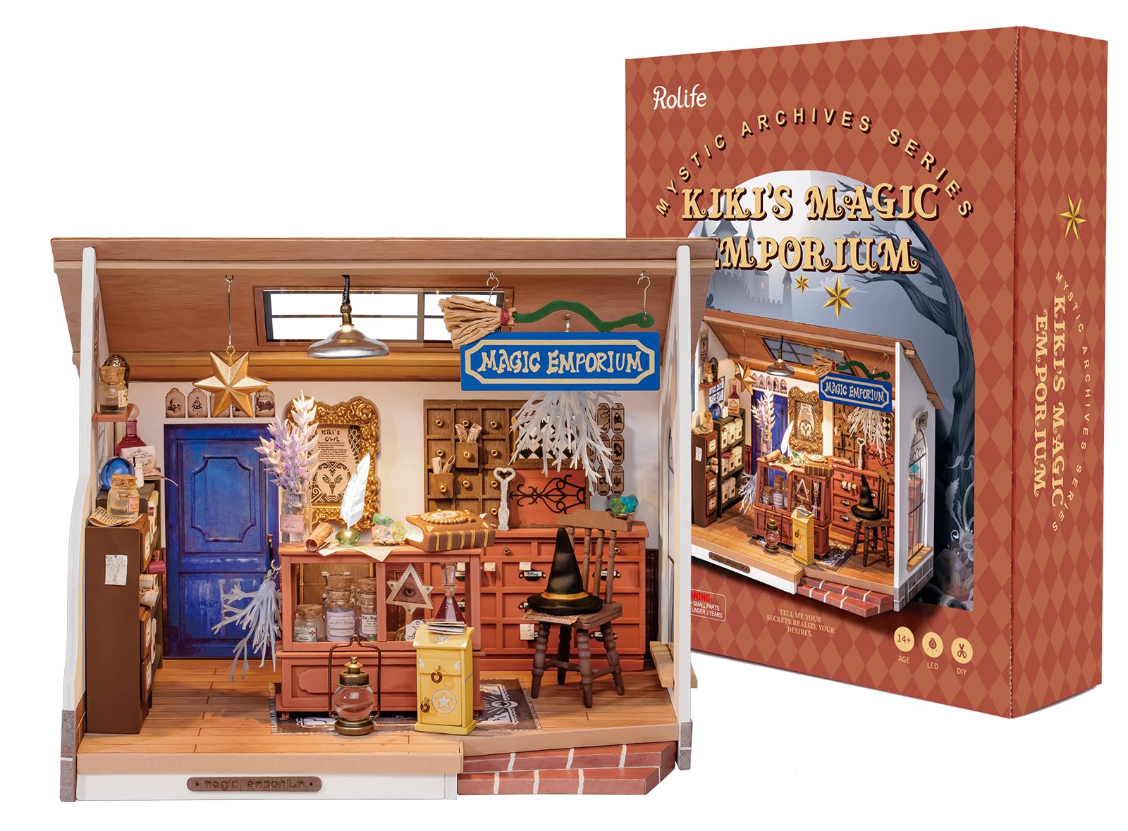 Rolife wood boards and accessories form an authentic craft kit
