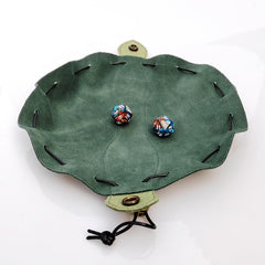 Rollooo forest green suede bag shows durability and style for RPG sessions.