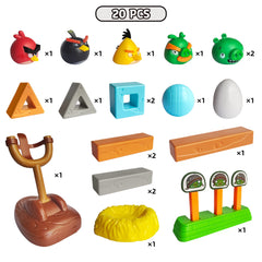 ROLOSO Angry Birds build towers bricks enhances hand-eye coordination during cooperative play