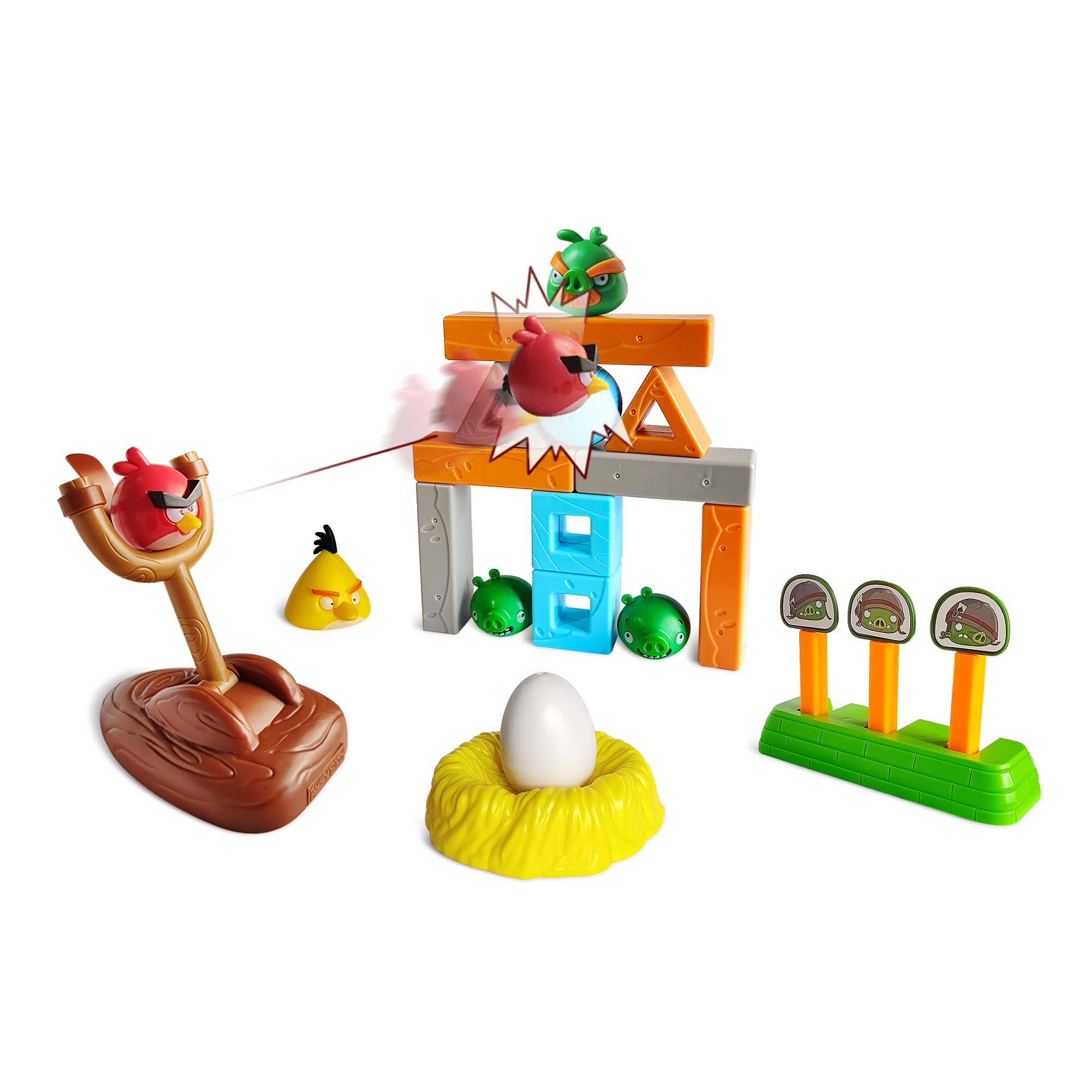 ROLOSO Angry Birds pig city brick set for imaginative building adventures