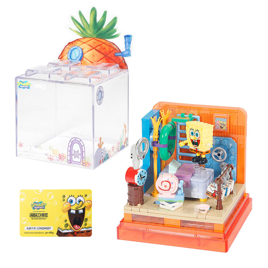 ROLOSO Pineapple House blocks on display inviting imaginative play.
