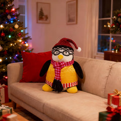 RomanticMalflc Penguin Plush bedside cozy; ideal bedtime cuddle buddy.