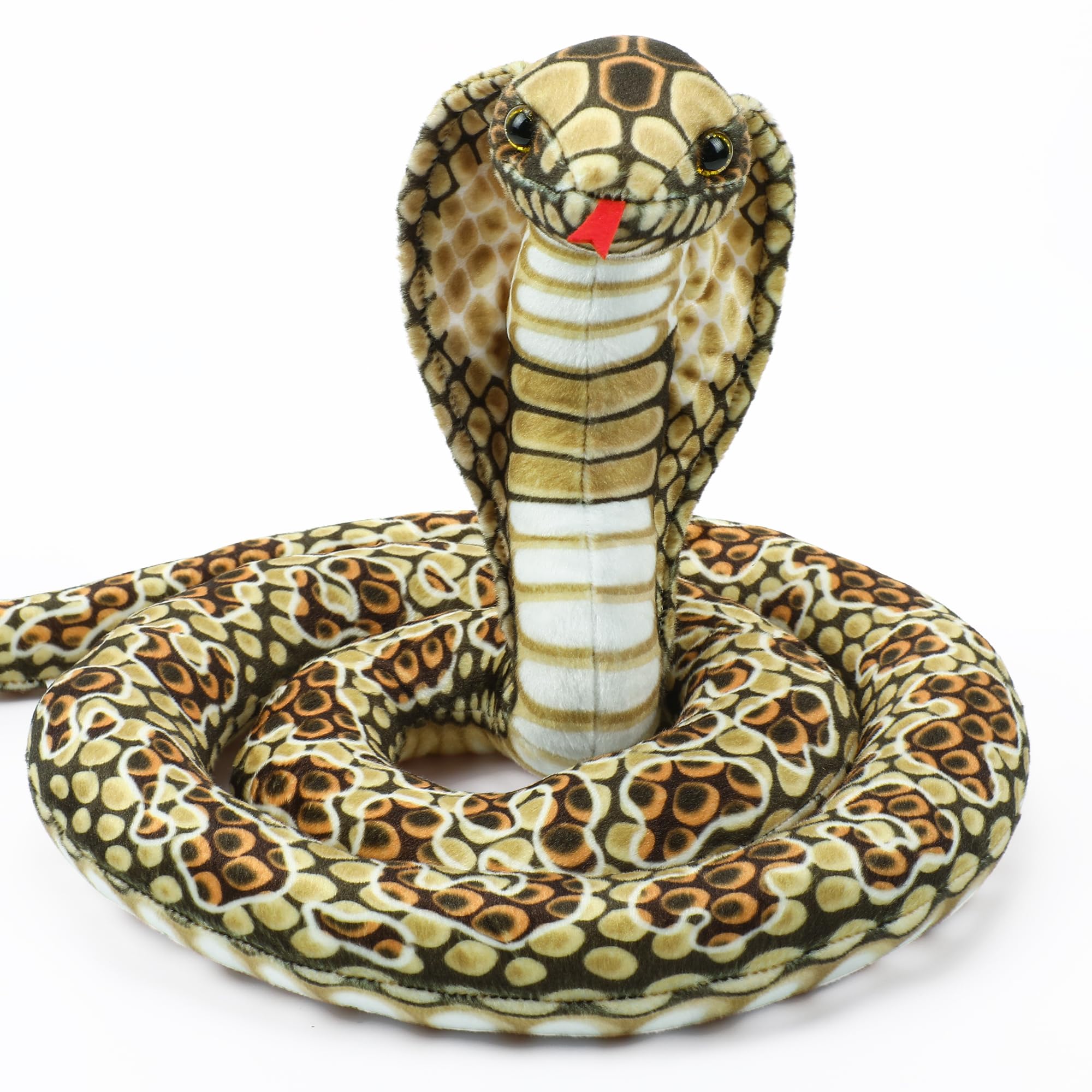 Romart Cobra Plush 67inch full body shows a lifelike giant snake for cuddling