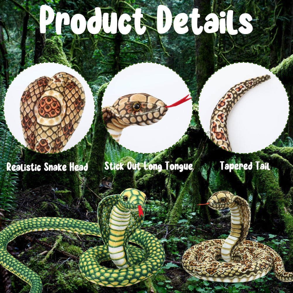 Romart Cobra Plush coiled display ideal as a standout kid's room decoration