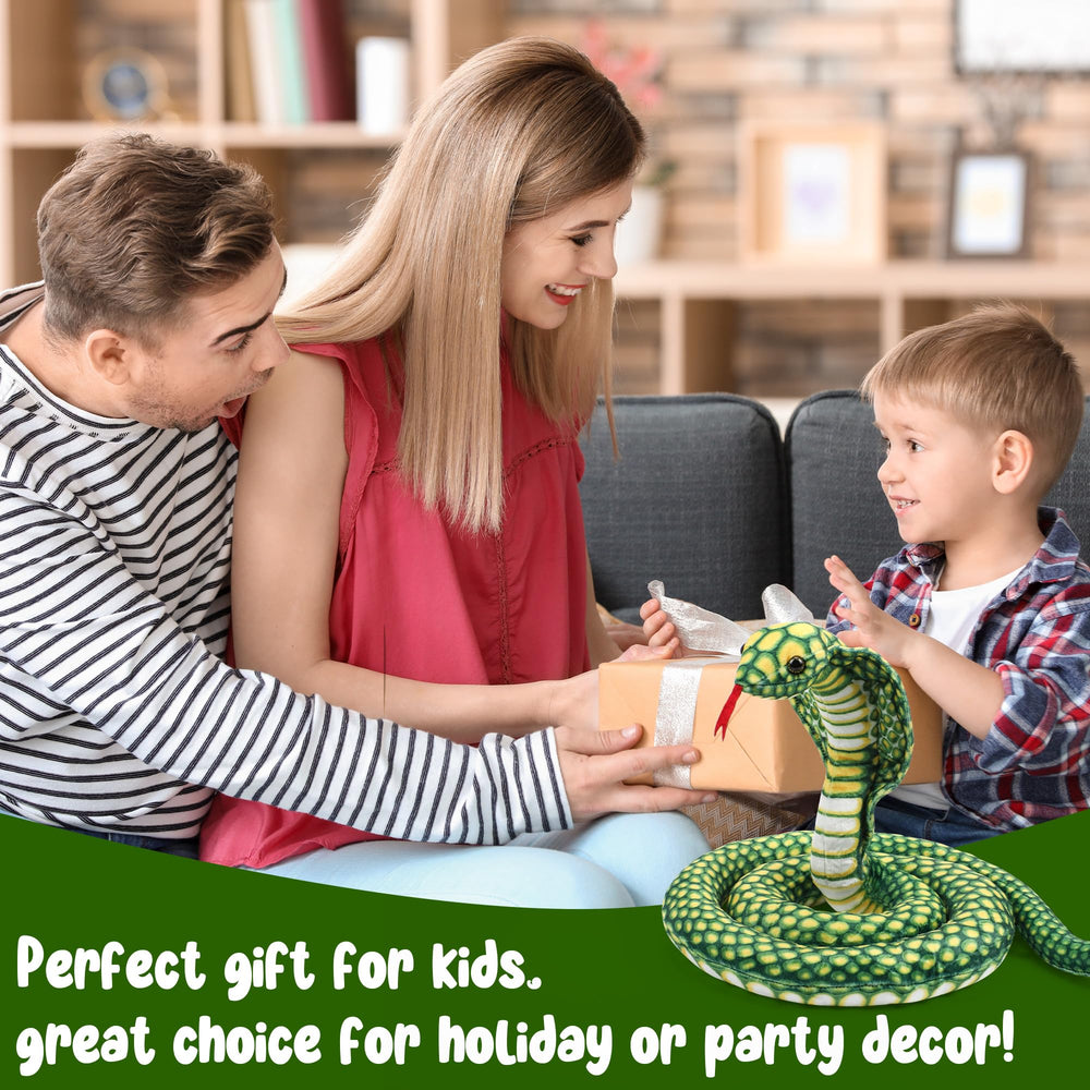 Romart Cobra Snake Plush presented as a gift for kids