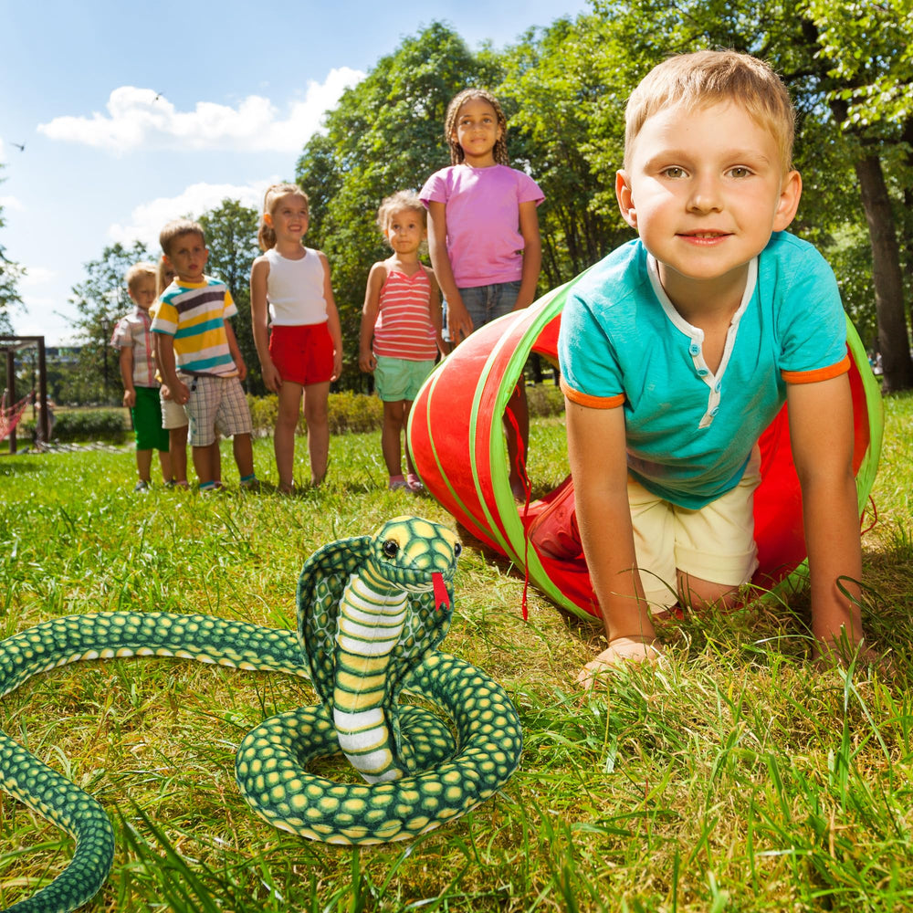 Romart Cobra Snake Plush shows lifelike green color tones