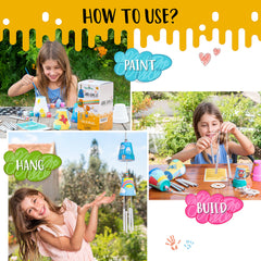 Stencil stickers for quick wind chime designs by ROMI'S WAY