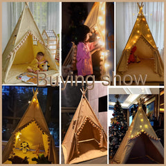 RONGFA Kids Teepee Tent with Carry Bag offers easy transport and storage.