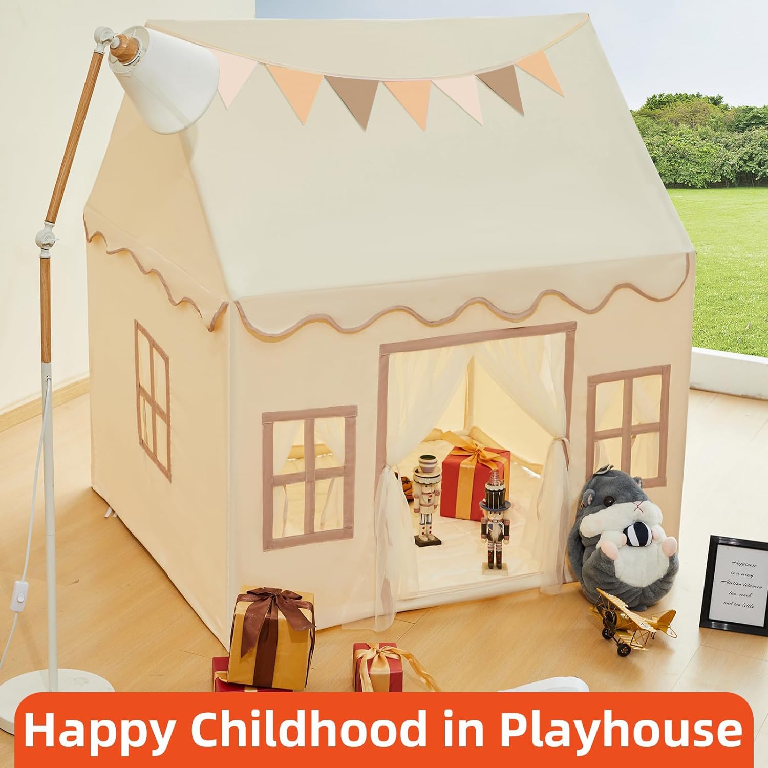 The RongFa Playhouse quick assembly takes about ten minutes.