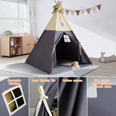 RONGFA Teepee Tent is easy to assemble without tools for quick setup.
