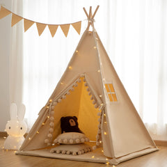 RONGFA Foldable teepee setup allows quick assembly and easy storage.