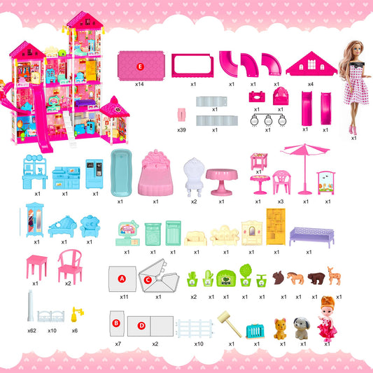 Rongmeiz dollhouse-bedroom scene with a cozy bed for bedtime stories and dreams.