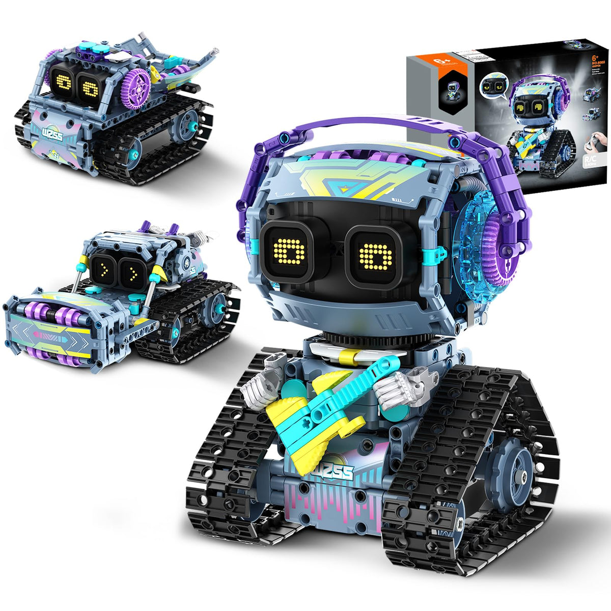 Rongmeiz Robot Build Kit 3-in-1 models for hands-on STEM learning.
