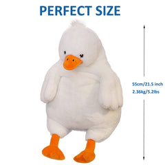 Ronivia Duck Weighted Plush Pillow close-up materials, soft fabric and durable stitching.