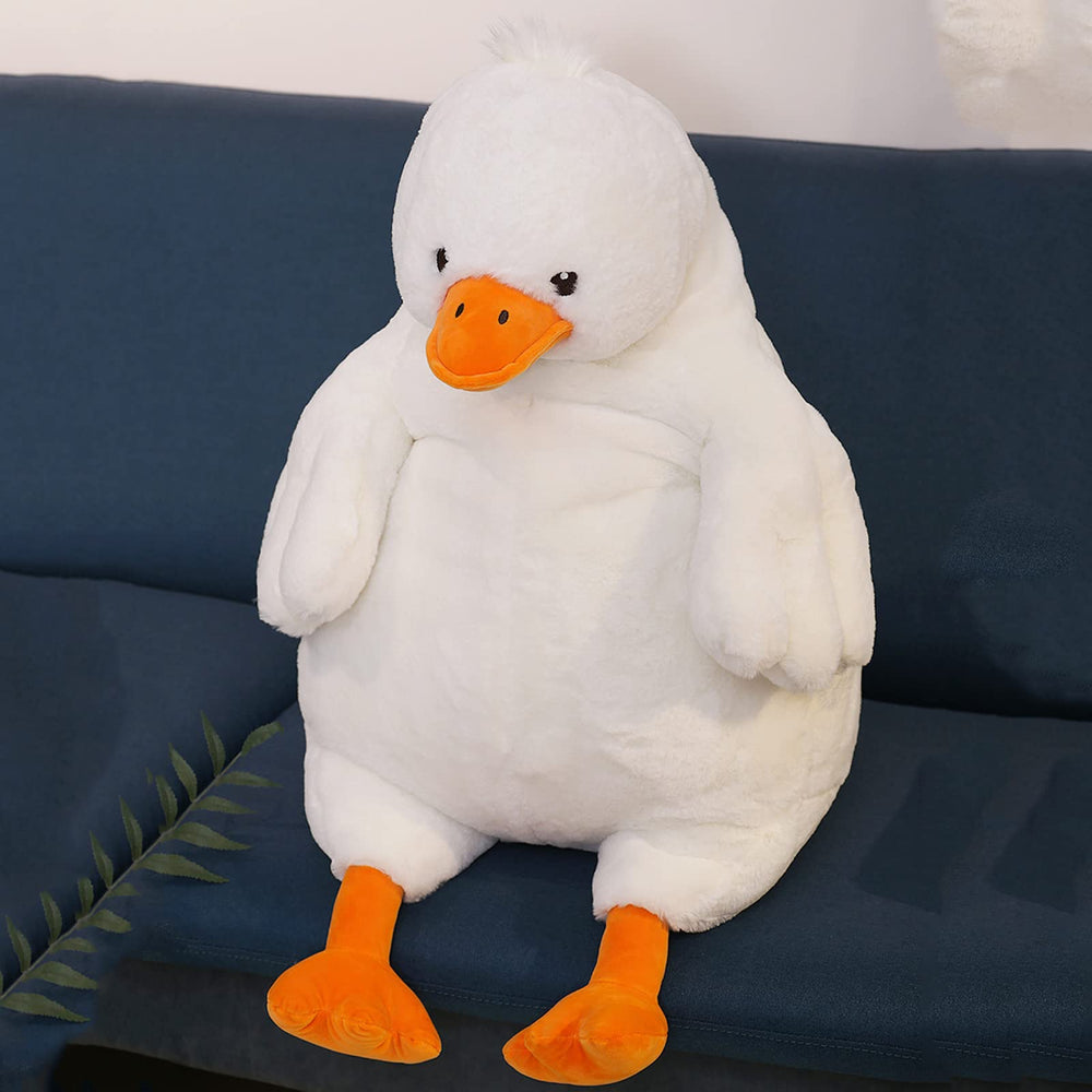 Ronivia Duck Weighted Plush Pillow in kid room, a safe cuddle companion.