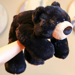 Ronivia Weighted Bear 50cm size offers cuddly support on a sofa