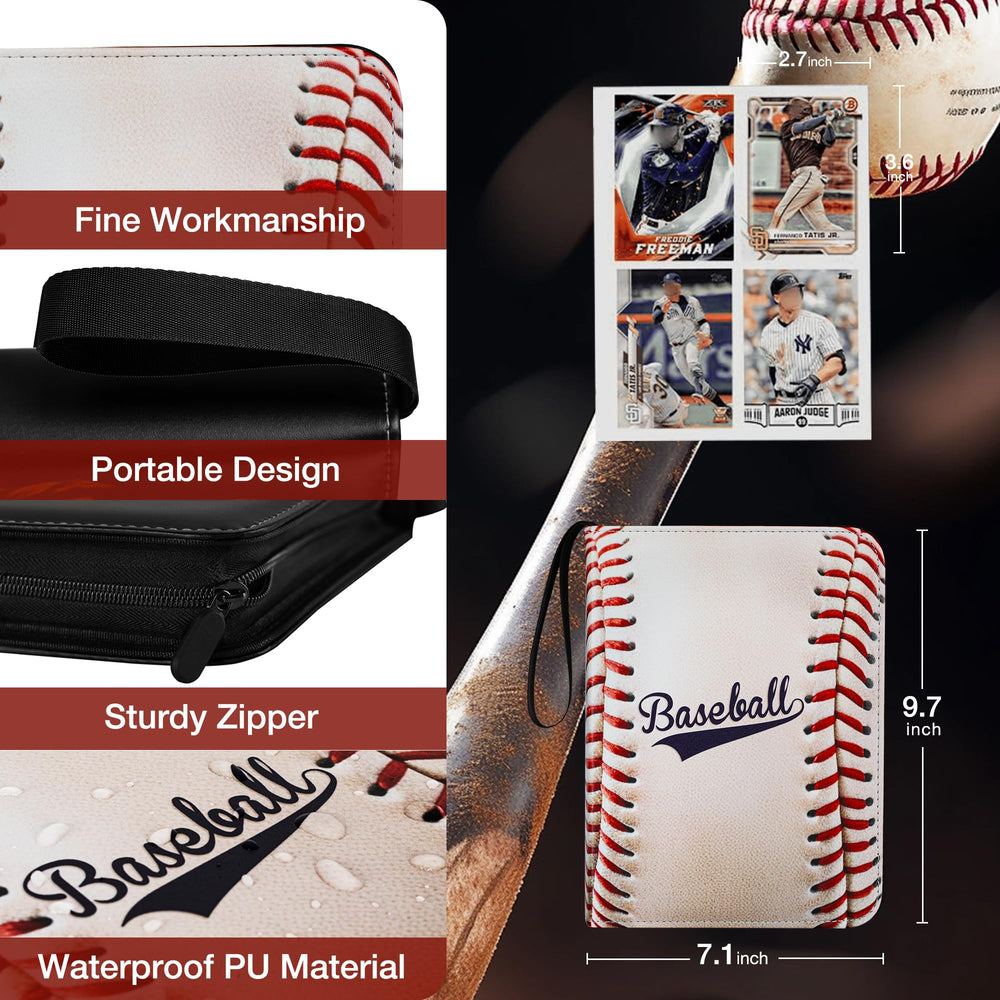 RONMONG binder open pages reveal spacious 440-card capacity for organized collections.