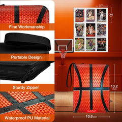 RONMONG basketball card binder wrist-strap enables portable use for games and events